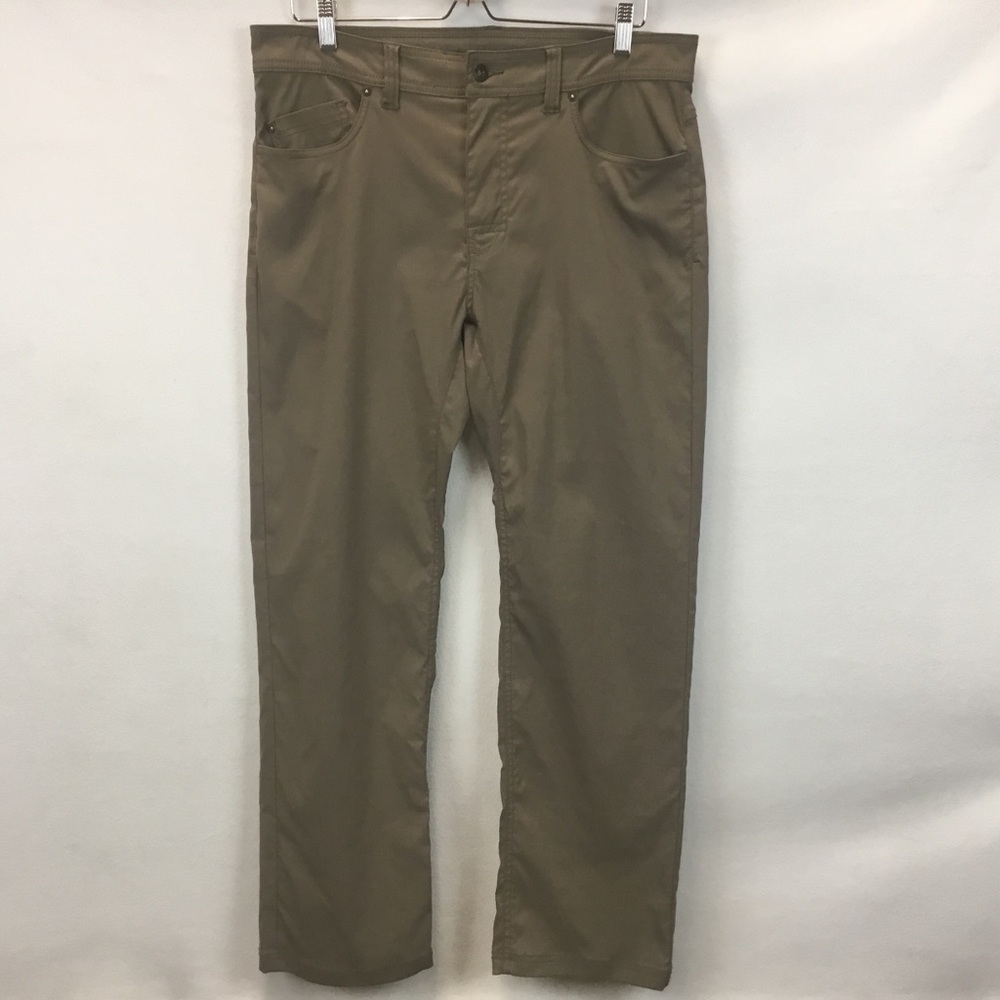 Prana Men's Brion Pant Slim Fit Size 34Wx30L Outdoor Hiking Athleisure Stretch